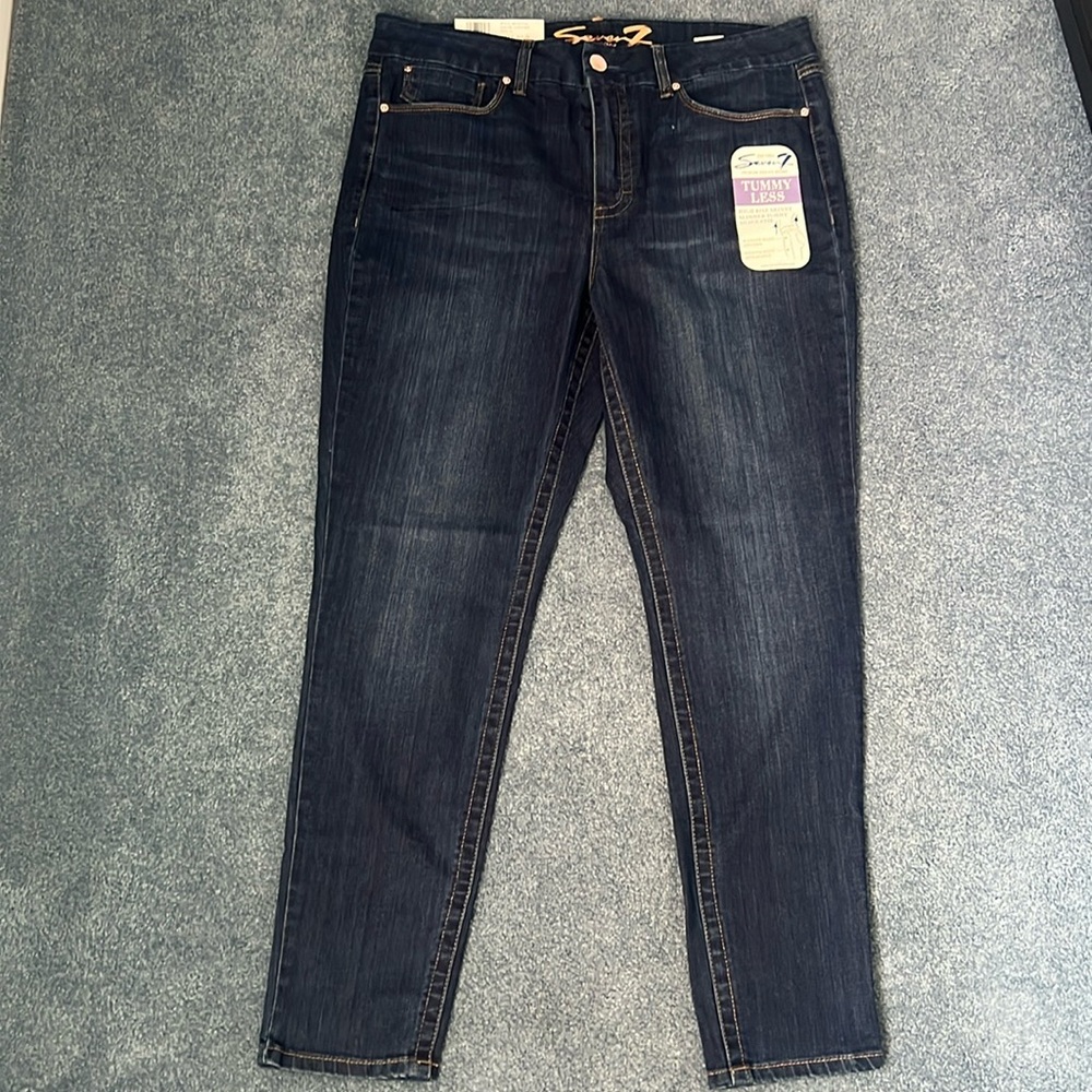 Seven7 High Rise Skinny Jeans. Size 16.